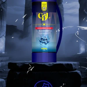 Láhev N2O Sixth Wave Edition MAXXI 2000g – Blueberry (borůvka), pohled zepředu