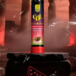 N2O-Zylinder Cream Deluxe 666 g – Watermelon (Wassermelone), Frontansicht