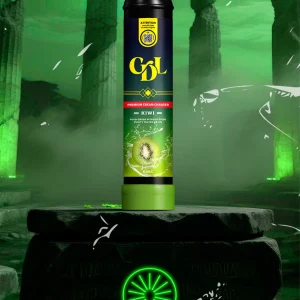 Bombola N2O Cream Deluxe 666 g – Kiwi, vista frontale