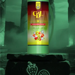 N2O-cilinder Sixth Wave Edition MAXXI 2000g – Strawberry Kiwi Ice, vooraanzicht