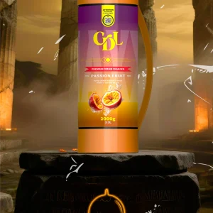 N2O-Zylinder Sixth Wave Edition MAXXI 2000g – Passion fruit (Maracuja), Frontansicht