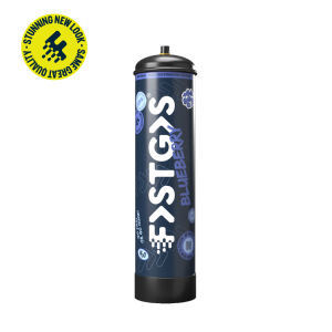 N2O-cilinder FastGas 670 g – Blueberry (bosbes), vooraanzicht